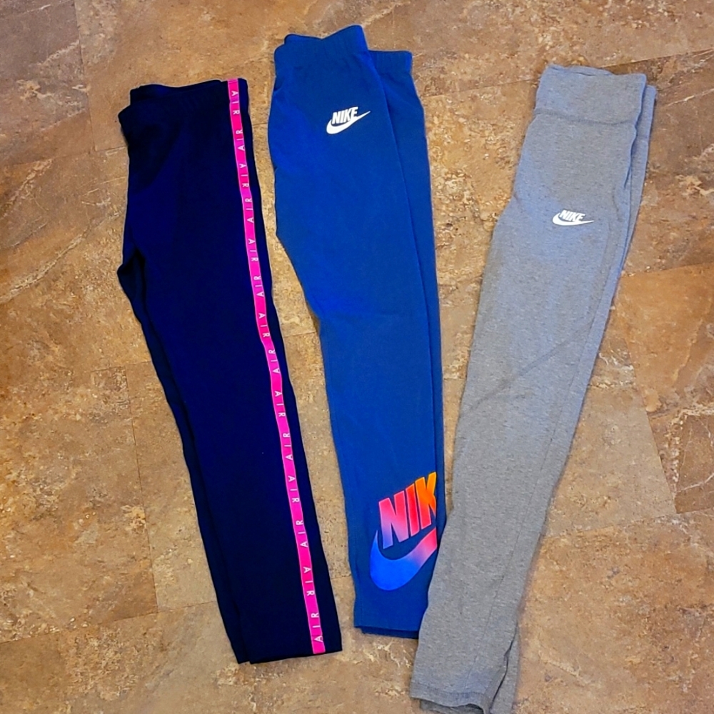 3 pairs Girls Nike Leggings